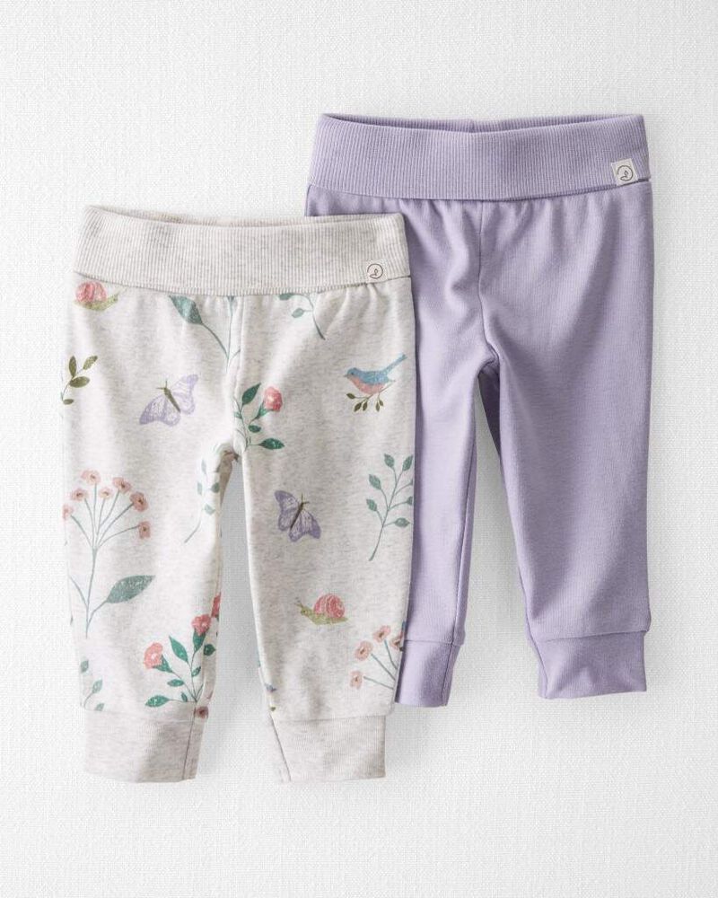 Baby 2-Pack Organic Cotton Joggers, image 1 of 5 slides