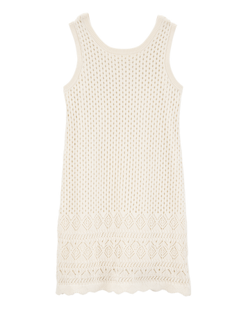 Kid Sweater Knit Tank Dress - Ivory, 