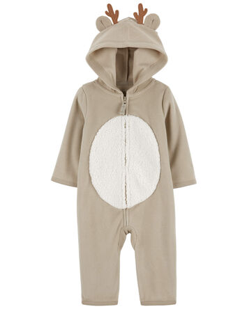 Baby Reindeer Jumpsuit - Brown, 