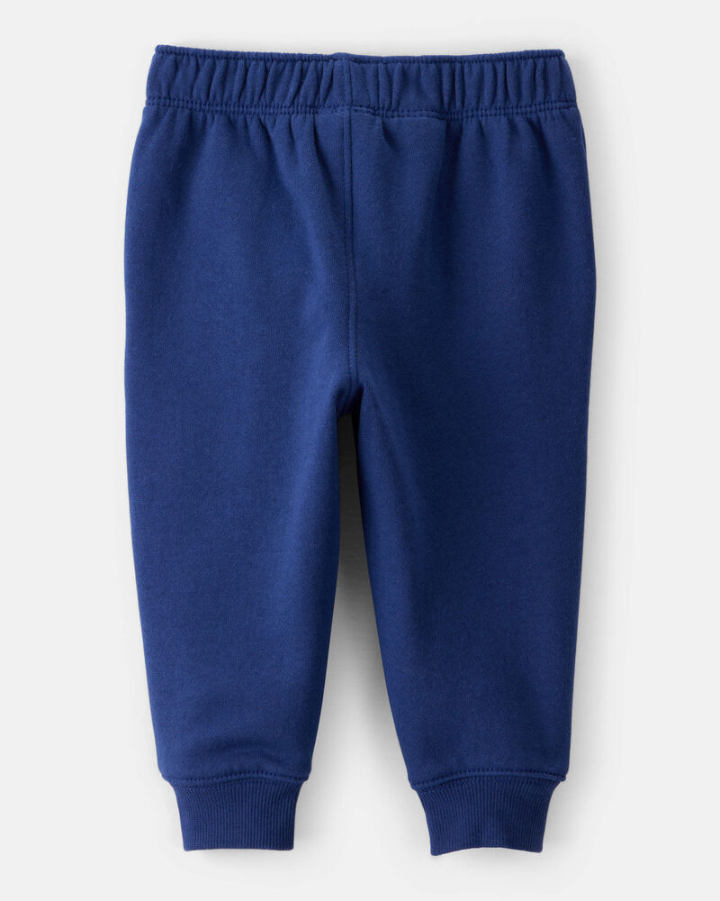 Baby Boy DayDream Fleece Cotton Jogger - Navy, image 2 of 4 slides