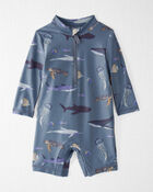 Baby Boy Recycled Long Sleeve Rashguard Swimsuit, image 1 of 4 slides
