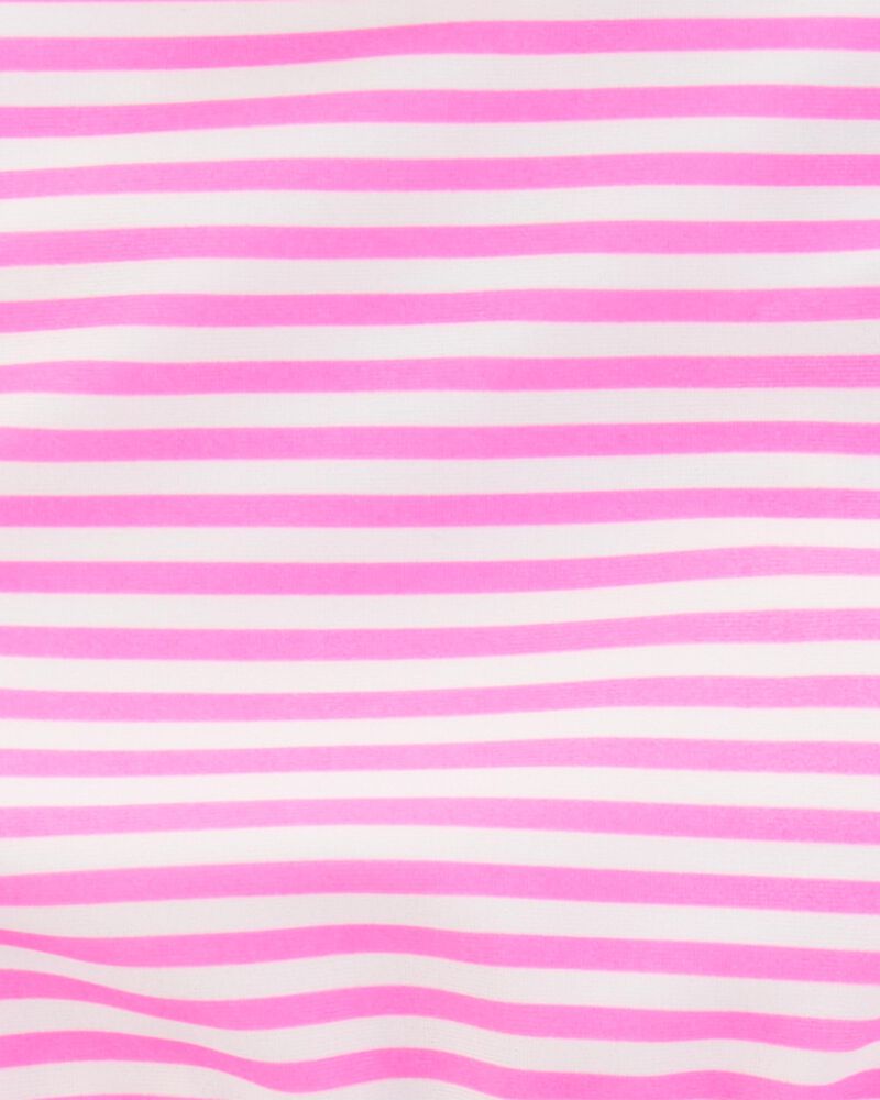 Toddler Girl 3-Piece Tropical Flamingo Print Rashguard Swim Set, image 4 of 5 slides