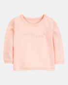 Baby 4-Piece French Terry Mix-and-Match Outfit Set - Pink/Ivory, image 2 of 11 slides