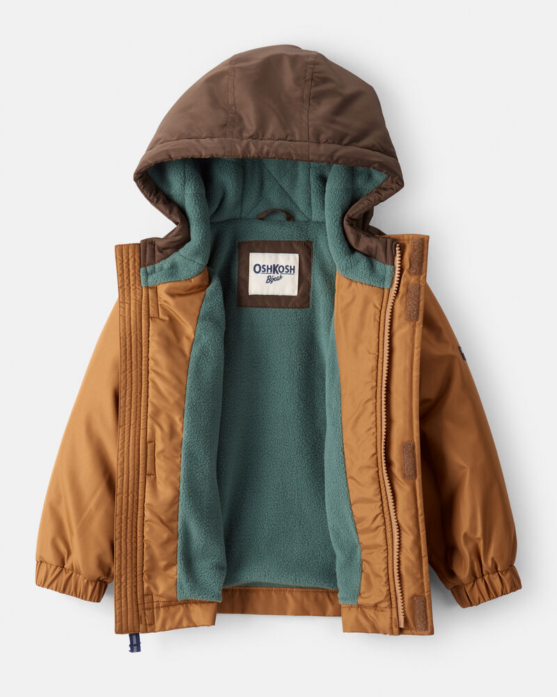 Toddler Boy Long-Sleeve Midweight Utility Jacket - Brown, image 2 of 3 slides