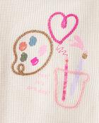 Baby Girl Arts & Crafts Graphic Tee Set - Ivory/Green, image 4 of 8 slides