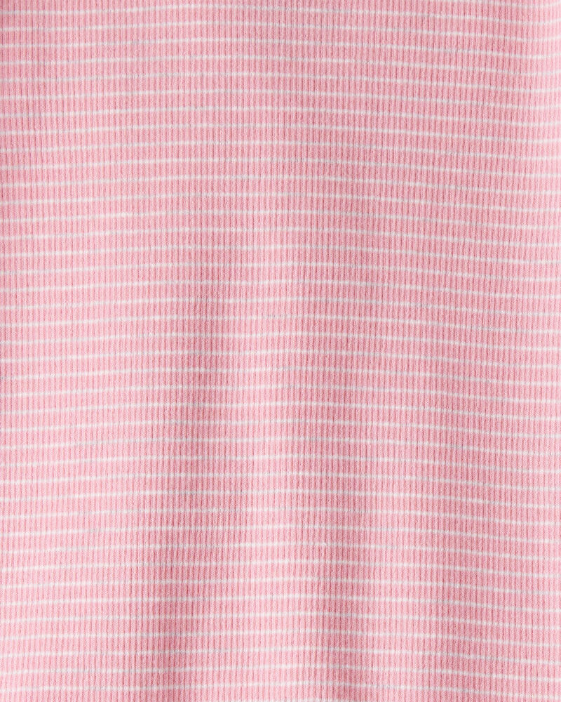 Toddler Girl Organic Cotton Pajamas in Stripes, image 3 of 4 slides