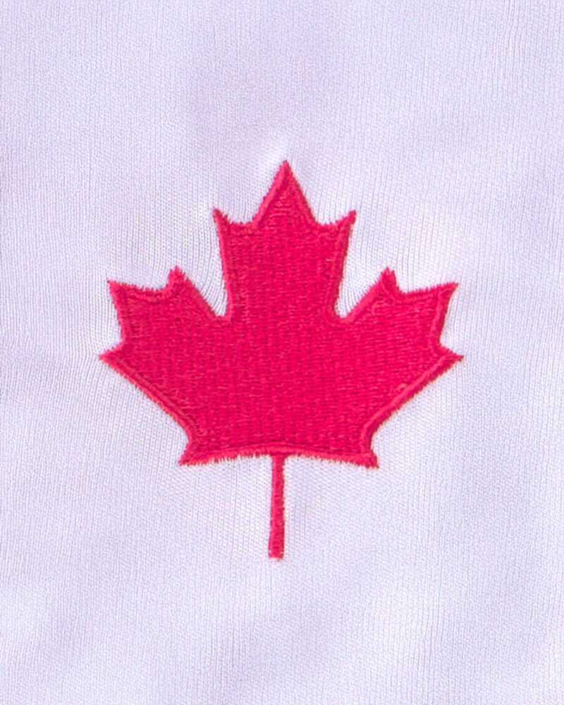 Kids 2-Piece Umbro Canada Soccer Jersey & Short Set - Red/White/Black, image 4 of 14 slides