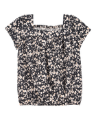 Toddler 2-Piece Square Neck Floral Top & Drawstring Skirt Set, image 2 of 7 slides