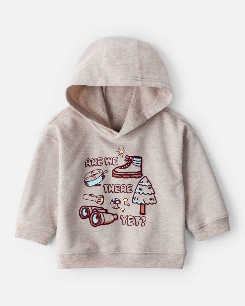 Baby Boy Camping Hoodie - Tan, image 1 of 4 slides