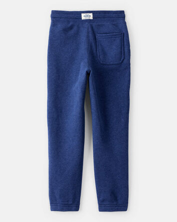 Boys Fleece Drawstring Joggers - Blue, 