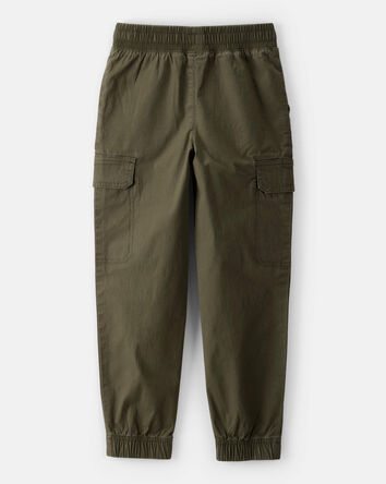 Boys Cotton Fashion Cargo Pants - Green, 