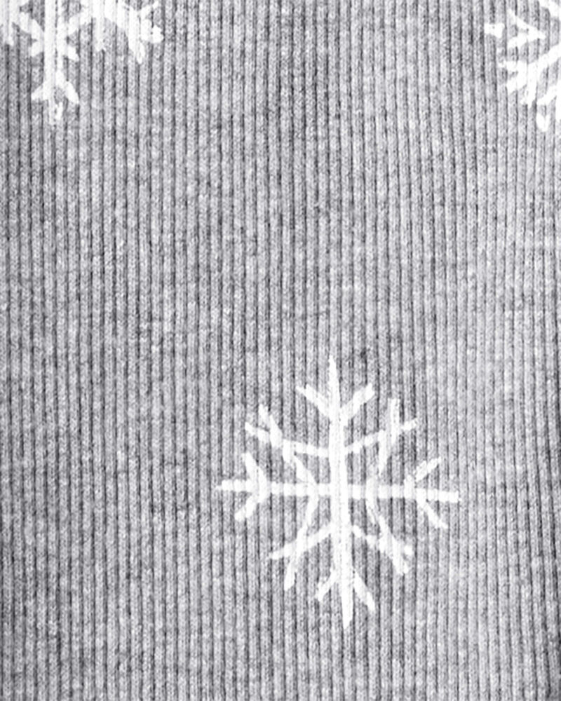 Toddler Girl 2-Piece DayDream Fleece Snowflake Print Long-Sleeve Tee & Pant Set, image 2 of 4 slides