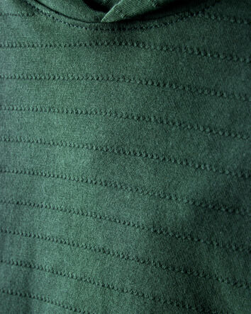 Toddler Boy Cotton Long-Sleeve Hooded Top - Green, 