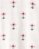 Toddler Girl Organic Cotton Sweater Knit in Wildflower Maze Print, image 3 of 4 slides