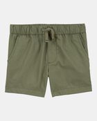 Baby Pull-On Poplin Shorts - Green, image 1 of 4 slides