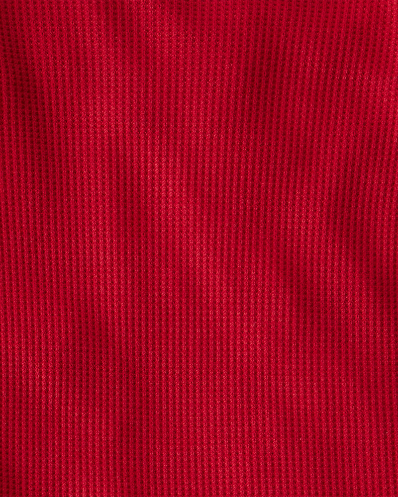 Toddler Solid PurelySoft Snug Fit 2-Piece Pajamas - Red, image 3 of 5 slides