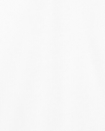 Girls Piqu&eacute; Polo Shirt - White, 