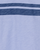 Baby Striped Short-Sleeve Tee - Blue, image 2 of 3 slides