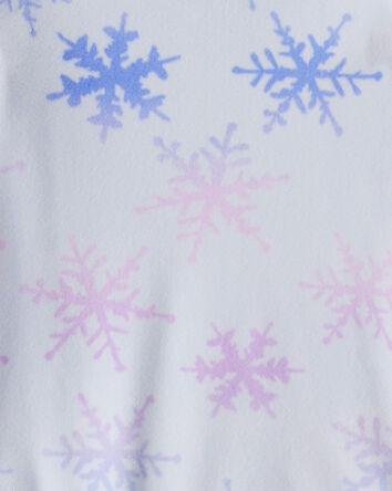 Toddler Girl Snowflake Tie dye DreamPlush Long-Sleeve Snug Fit 2-Piece Pajamas - Blue, 