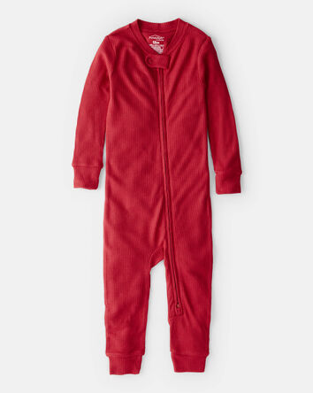 Baby Solid PurelySoft Snug Fit 1-Piece Pajamas - Red, 