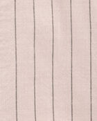 Baby 2-Piece Short-Sleeve Tee & Striped Shortall Set - Brown, image 4 of 5 slides