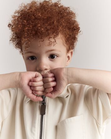 Toddler Day Out&trade; Cropped Jumpsuit - Cream, 