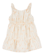 Baby Girl Floral Tiered Dress - Ivory, image 1 of 4 slides