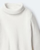 Toddler Girl Turtleneck Long-Sleeve Top - Cream, image 6 of 6 slides