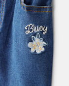 Baby Girl 2-Piece Bluey Denim Jacket & Skirt Set - Blue, image 9 of 11 slides