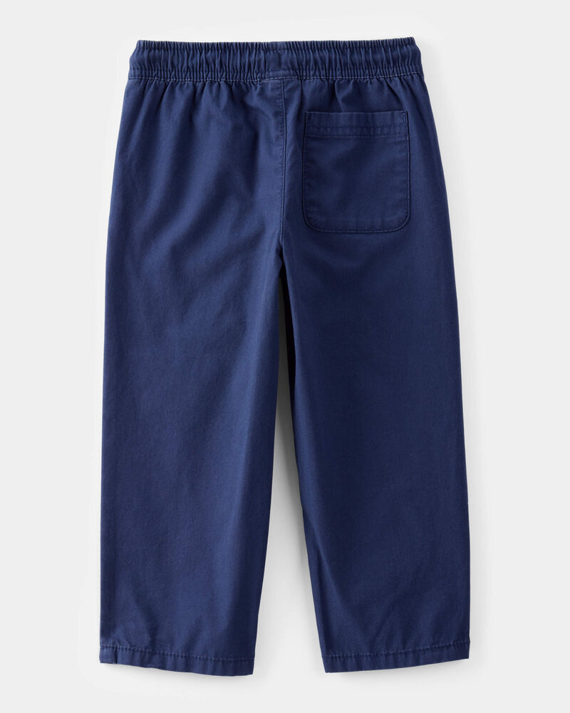 Toddler Boy Drawstring Pull-On Pants - Navy, image 2 of 4 slides