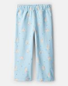 Toddler Girl Polar Bear French Terry Pullover & Pant Set - Blue, image 2 of 4 slides