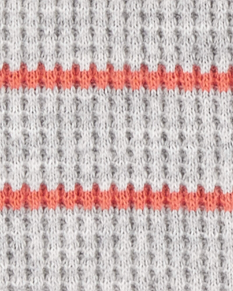 Baby Boy 3-Piece Outfit Set - Heather/Orange, image 4 of 5 slides