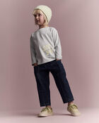 Toddler 'See Ya' Long-Sleeve Pocket Relaxed Graphic Tee - Light Blue, image 3 of 6 slides