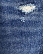 Toddler Boy  Tapered Distressed Denim Jeans - Medium Wash, image 3 of 4 slides