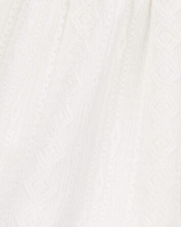 Kid Pull-On Smocked Shorts - Cream, 