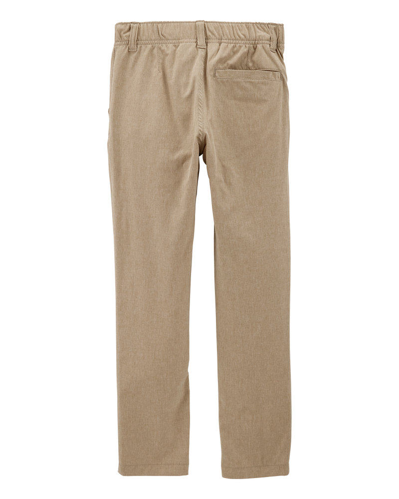 Kid 3-Pack Active Uniform Pull-On Pants - Khaki, image 4 of 4 slides