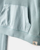 Baby Boy Waffle Knit Long-Sleeve Tee & Pant Set - Green, image 2 of 4 slides