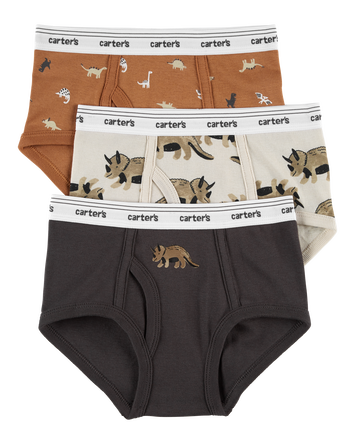 3-Pack Cotton Briefs Underwear, 