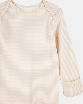 Baby 2-Pack Sleeper Gowns - Ivory/Tan, 