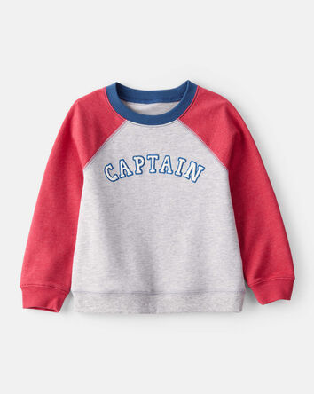 Toddler Boy 2-Piece Pullover Sweatshirt & French Terry Joggers Set - Heather/Red, 