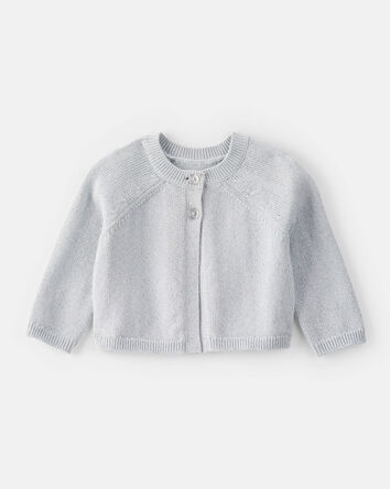Baby Girl Long-Sleeve Sweater - Grey, 