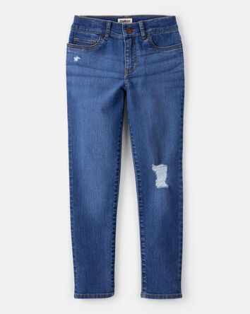 Girls Denim Skinny Jeans - Blue, 