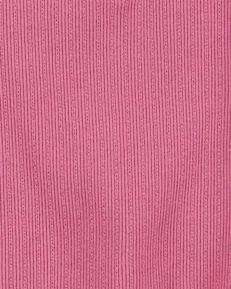 Baby Rib Tank Top - Pink, image 2 of 3 slides