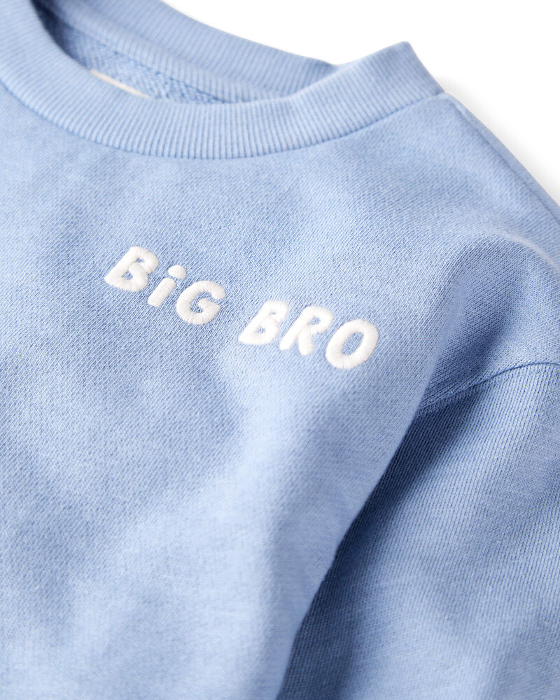 Toddler Organic Cotton Big Bro Sweatshirt, image 2 of 4 slides