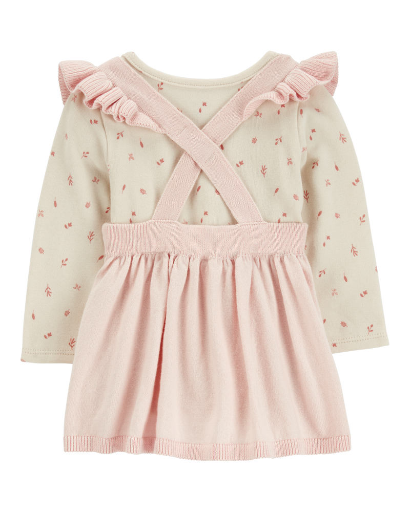 Baby 2-Piece Long-Sleeve Bodysuit & Sweater Knit Jumper Set, image 2 of 5 slides