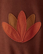 Baby Turkey Long-Sleeve Hooded Jumpsuit - Brown, image 4 of 5 slides