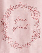 Toddler Girl Organic Cotton Free Spirit Long-Sleeve Jersey Tee, image 3 of 4 slides