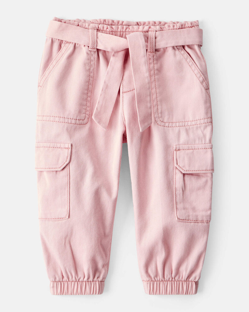 Baby Girl 2-Piece Ivory Pullover & Pink Joggers Set - Ivory/Pink, image 4 of 7 slides