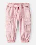 Baby Girl 2-Piece Ivory Pullover & Pink Joggers Set - Ivory/Pink, image 4 of 7 slides