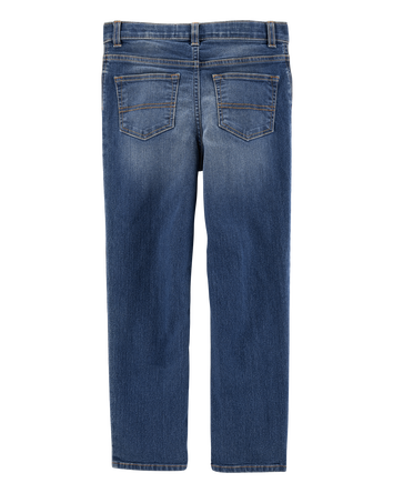Kid Dark Wash Straight-Leg Jeans, 
